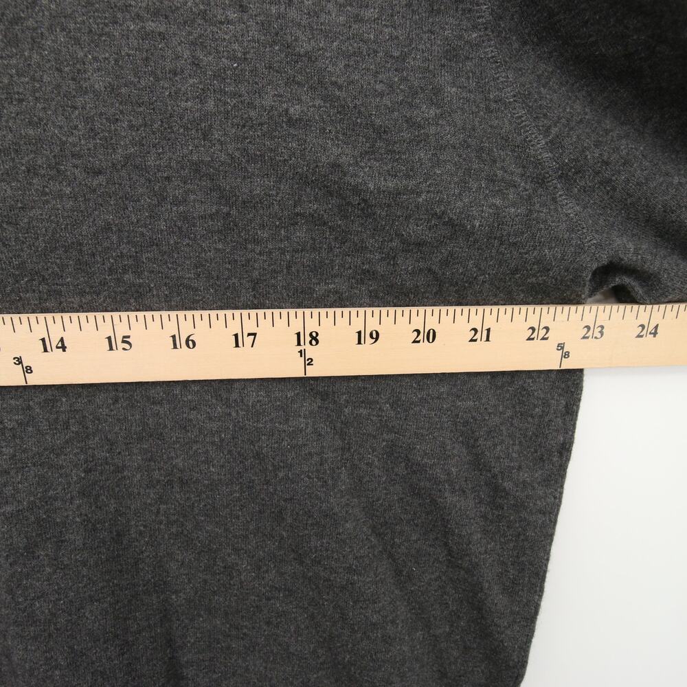 Banana Republic Mens Sweater Gray Cotton Cashmere V Neck Long Sleeve Pullover XL - Picture 5 of 9